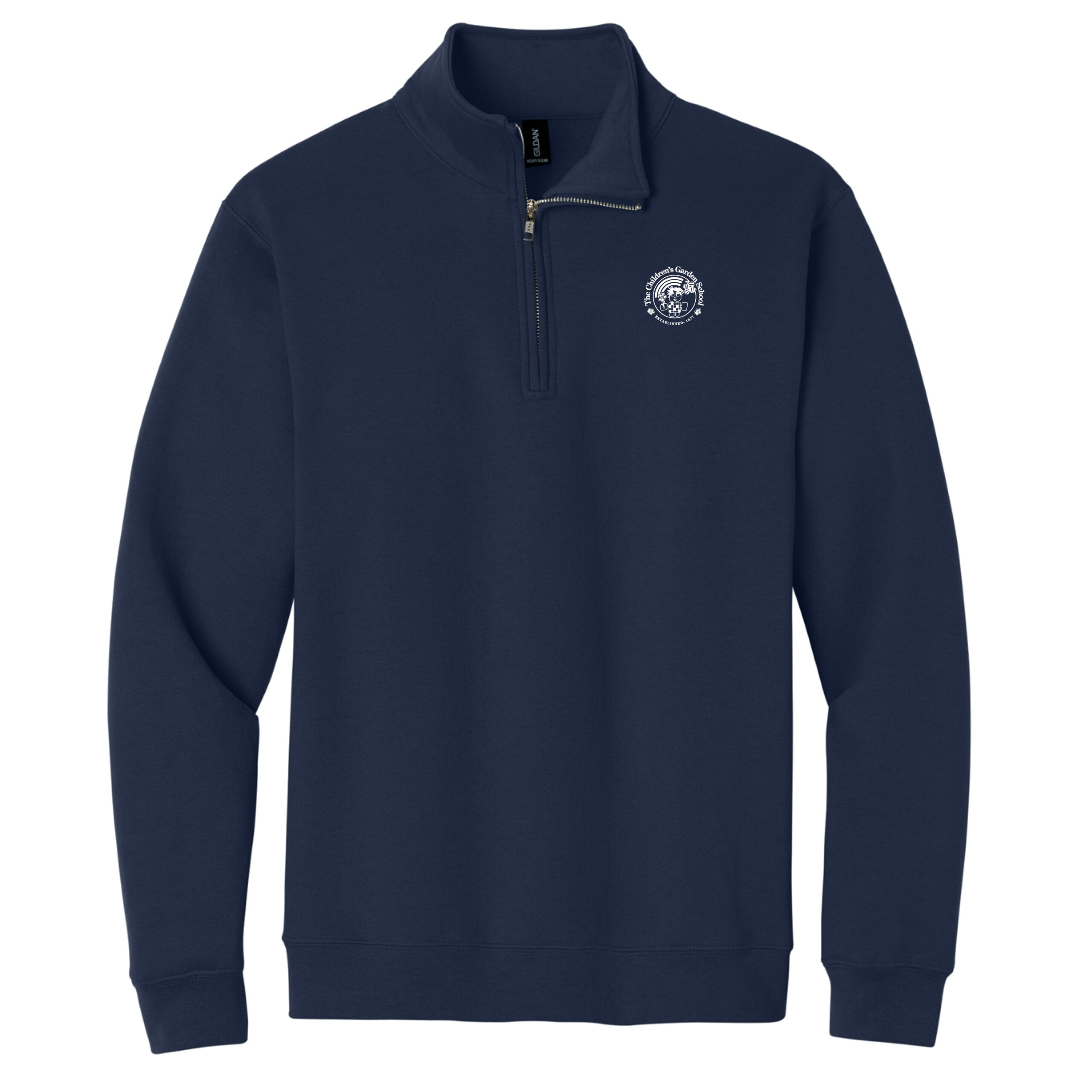Navy Heritage Emblem Zip Sweatshirt